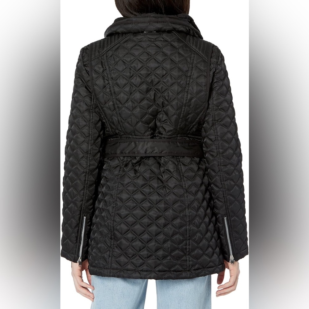 Marc New York by Andrew Marc Women's Brighton Quilted Black Jacket Coat - Picture 2 of 10
